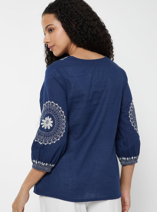 Beautiful Women’s A Line Tunic with Intricate Embroidery Work